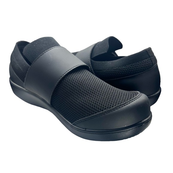 Traq by Alegria | Women | Qwik Black Comfort Slip-On Shoes | Size EU 43 US 12 - Picture 2 of 13